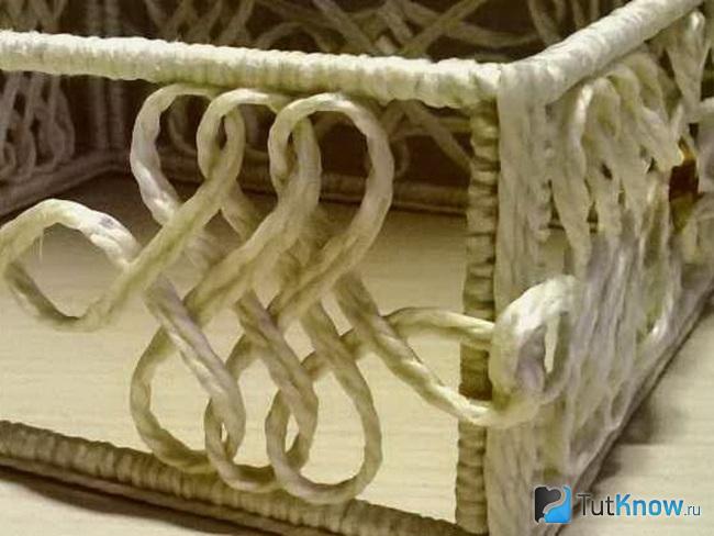 Украшение остальных боковин шкатулки