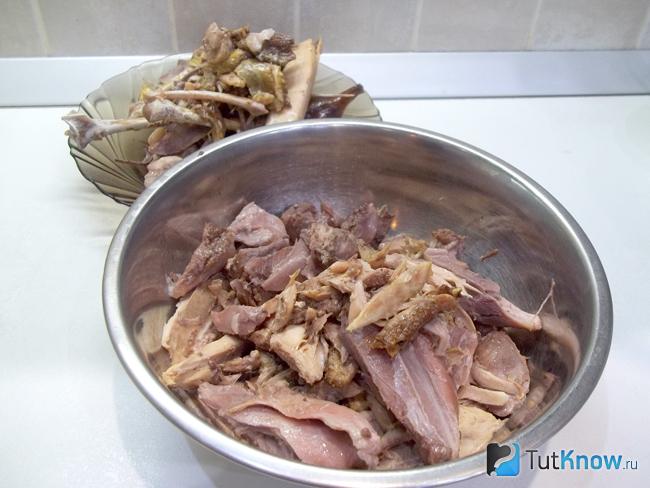 Мясо перебрано от костей