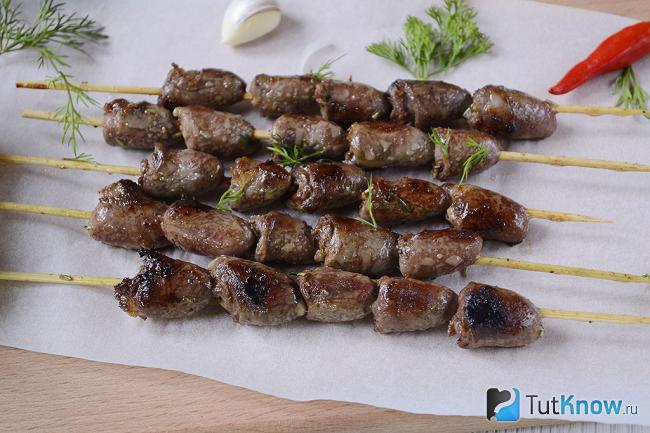 Готовые куриные сердечки