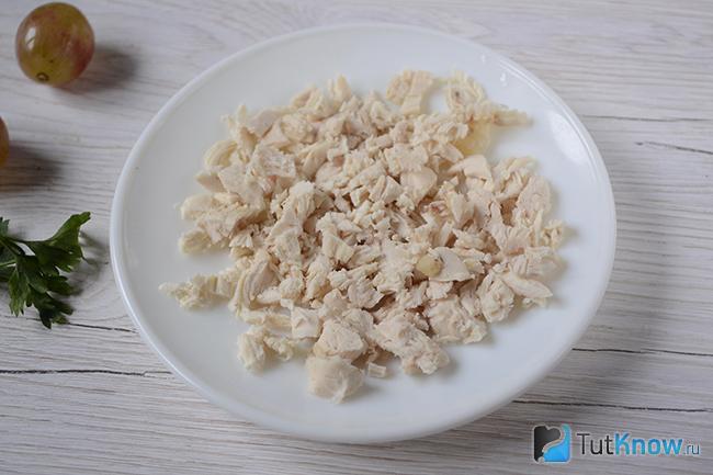 Слой куриного мяса