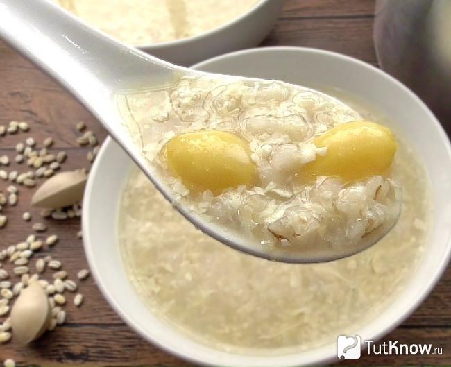 Каша Конджи с орехами гинкго