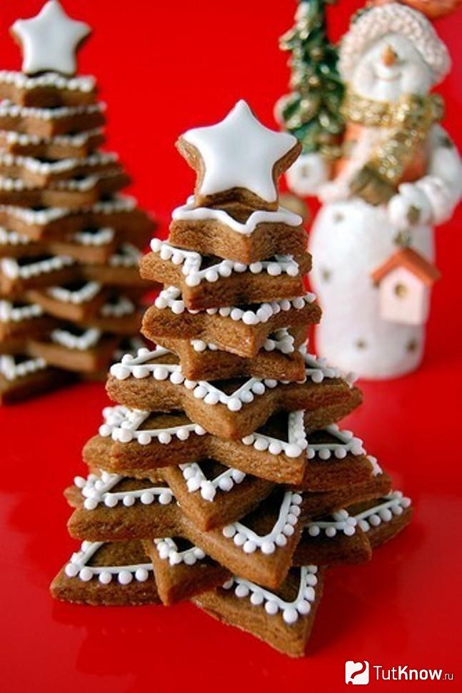 Ёлка из выпечки