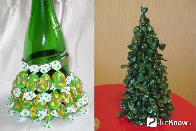 Ёлочка из конфеток