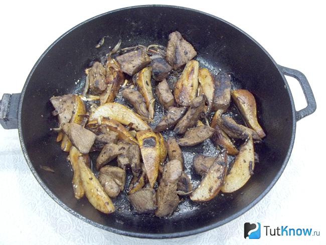 Продукты перемешаны