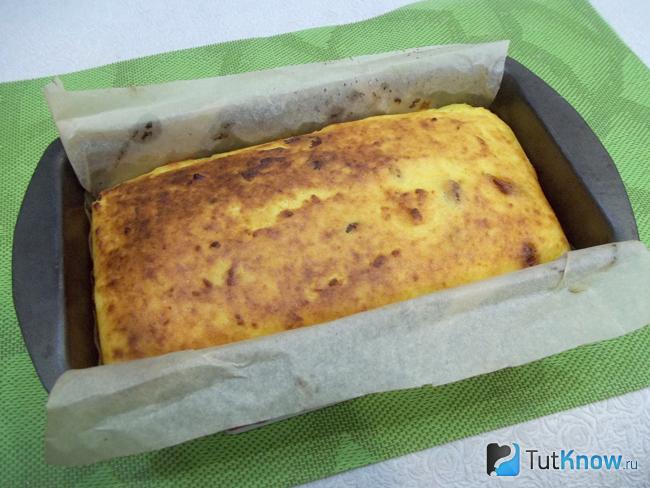 Кекс испечен