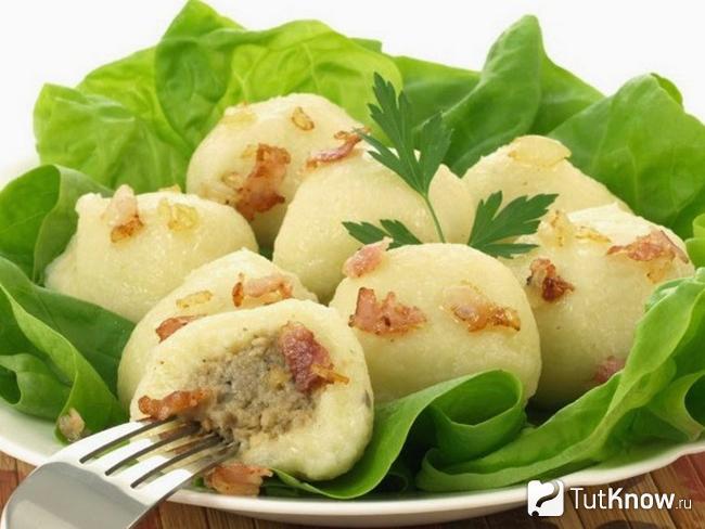 Клецки с мясом
