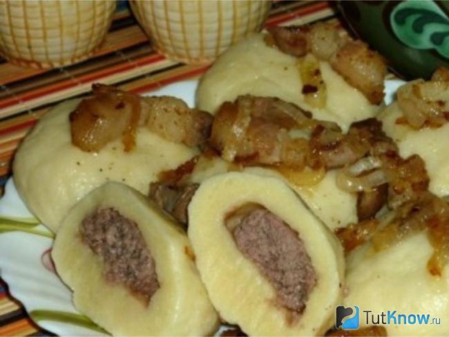 Как приготовить клецки с мясом