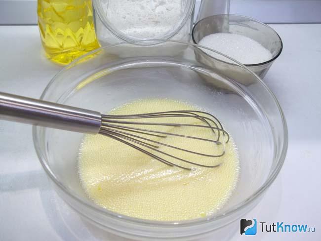 Продукты вымешаны