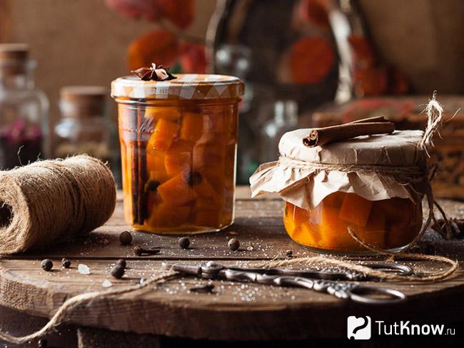 Сладкая маринованная тыква
