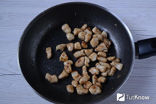 Жареное мясо на сковородке