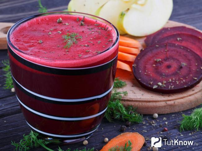 Смузи из свеклы и моркови