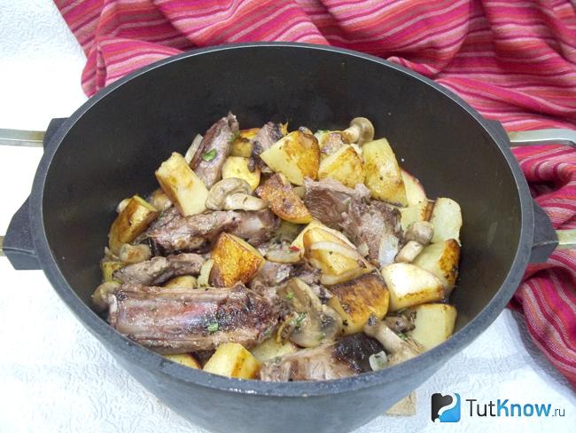 Продукты перемешаны