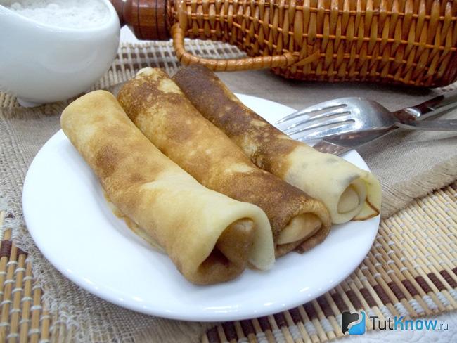 Блины трубочки