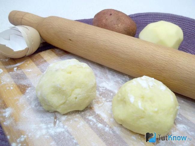 Готовое картофельное тесто