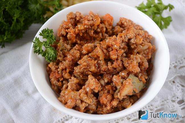 Готовый соус болоньезе с томатной пастой
