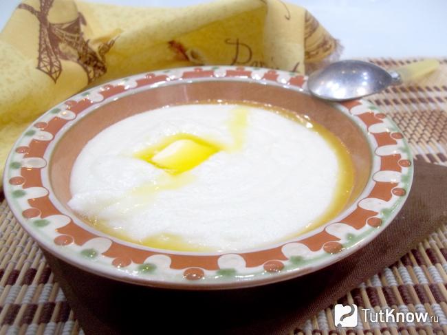 Готовая манная каша