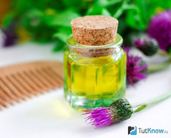 Репейное масло для волос после химии
