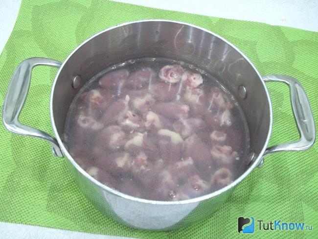Сердечки варятся