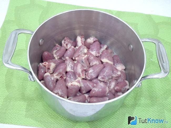 Сердечки варятся