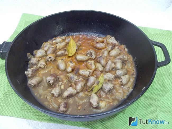 Сердечки тушатся