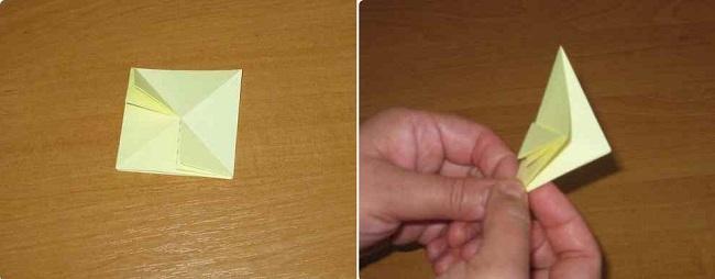 Складывание детали пополам по вертикали