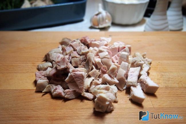 Режем куриную грудку