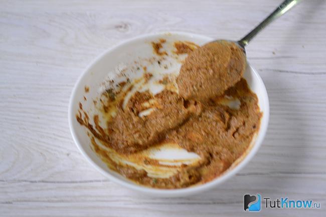Смесь на основе горчицы для запекания мяса