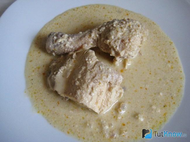 Сациви из курицы с грецкими орехами