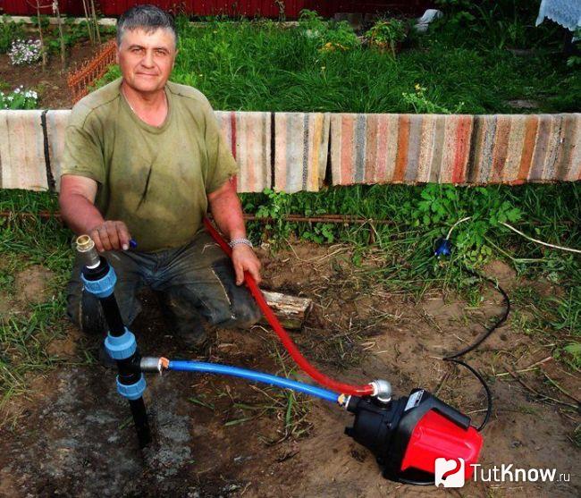 Работа электронасоса после бурения скважины