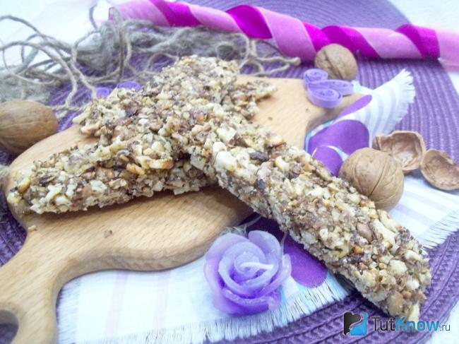 Готовые козинаки из грецких орехов
