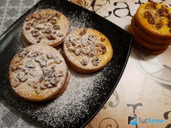 Песочное печенье с орехами