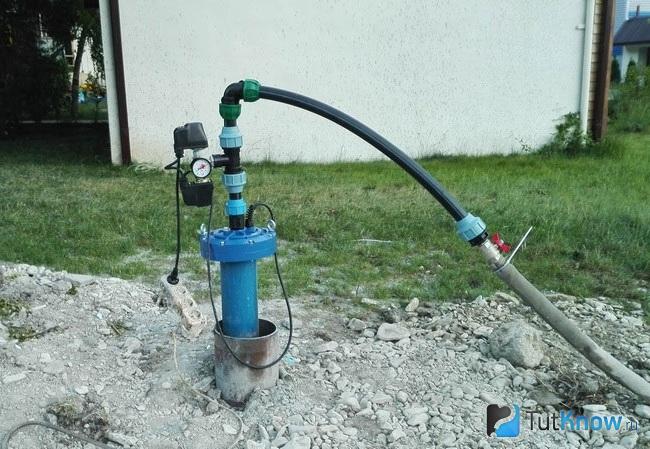 Выкачивание грязи насосом