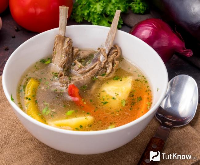 Классическая шурпа из баранины