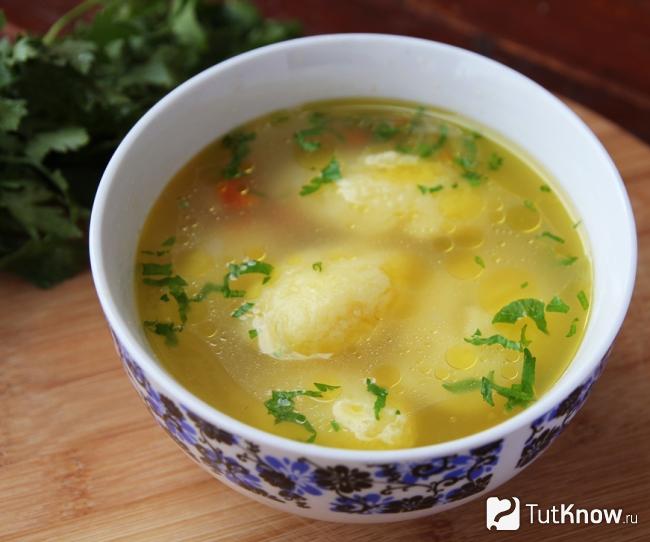Шурпа из баранины с клецками