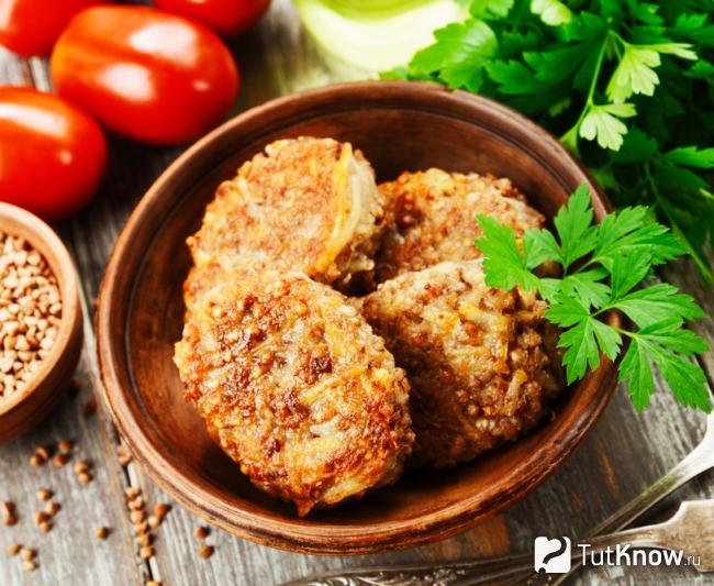 Гречневые котлеты с куриным фаршем