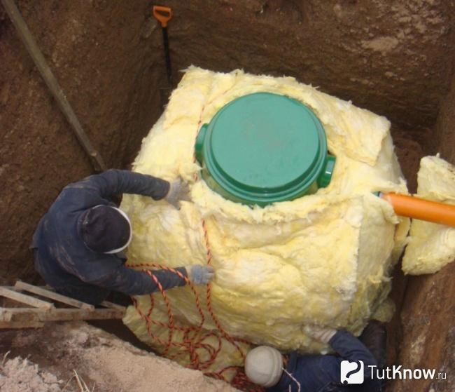 Утепление скважины минеральной ватой