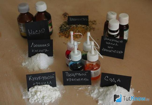 Компоненты для приготовления домашней косметики