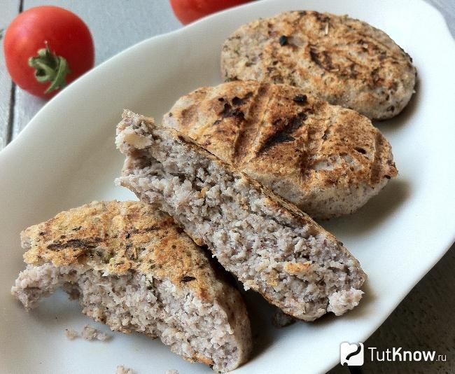 Котлеты из фасоли с мясом
