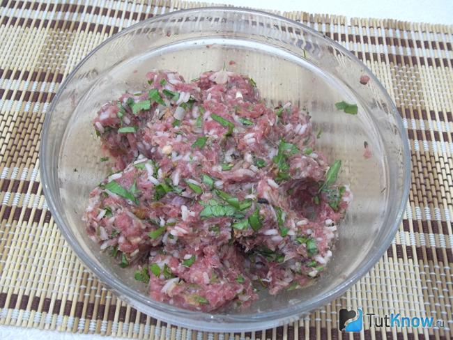 Готовый фарш для для долмы со свининой