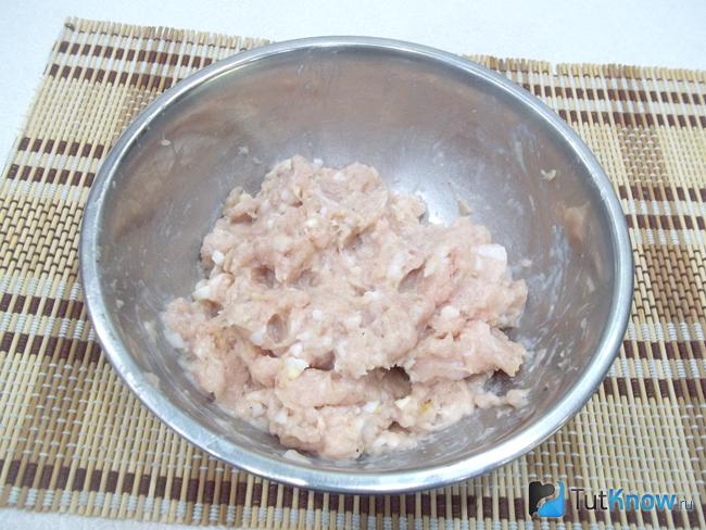Готовый фарш для домашней куриной колбасы с желатином