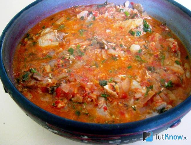 Чахохбили из курицы по-грузински