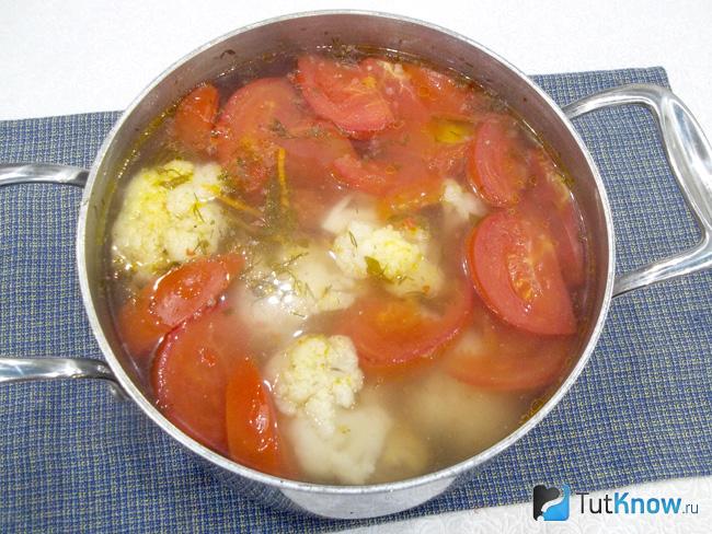 Готовый овощной куриный безуглеводный суп для похудения