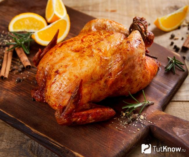 Как подают курицу с апельсинами
