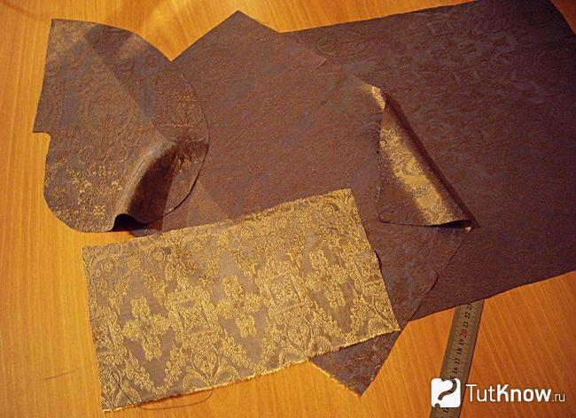 Выкройка подкладки для сумки