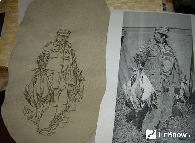 Рисунок на коже по фотографии