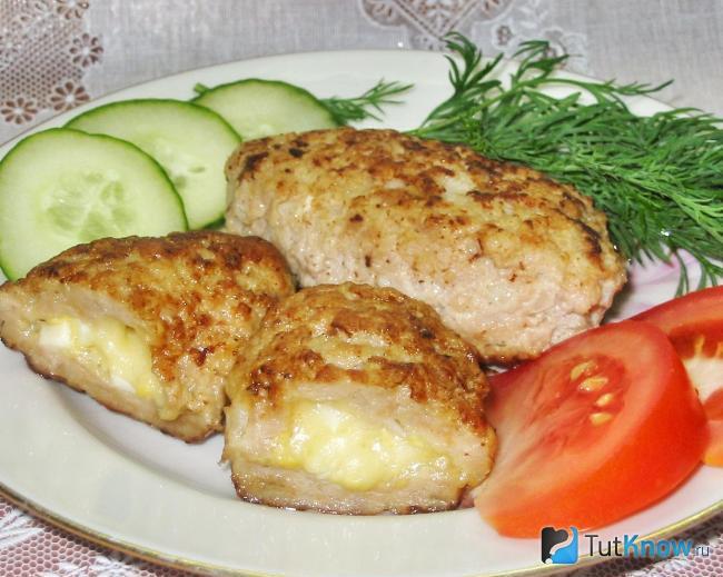 Зразы с яйцом и сыром