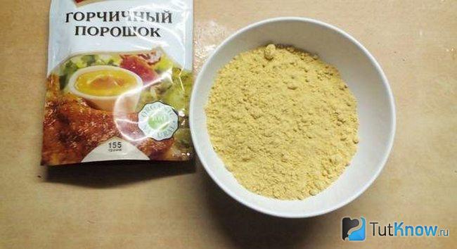 Горчичный порошок как ингредиент для создания моющего средства