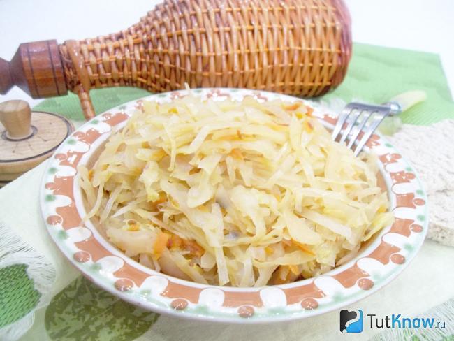 Готовая тушеная капуста по Дюкану
