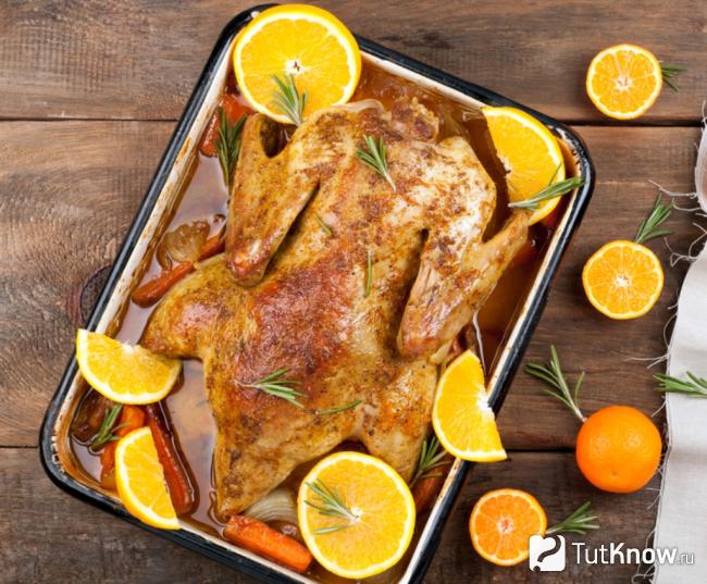 Курица с апельсинами