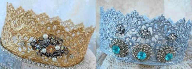 Варианты украшения короны